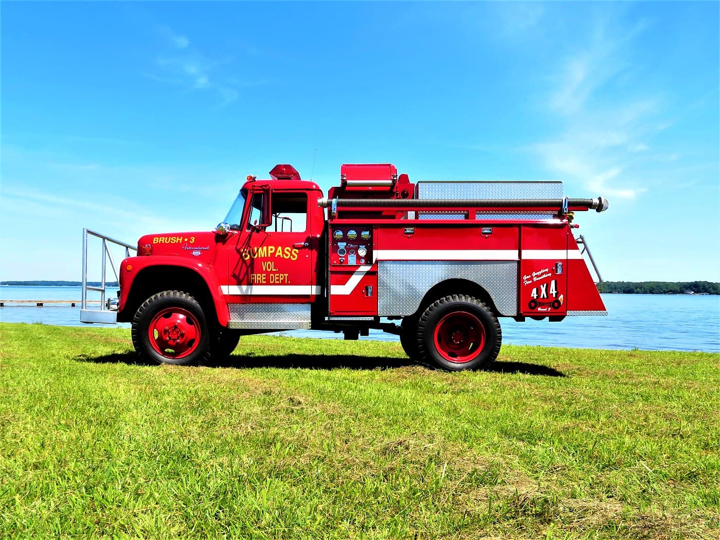 Brush 3 — BVFD International 4x4 wildland truck, side view