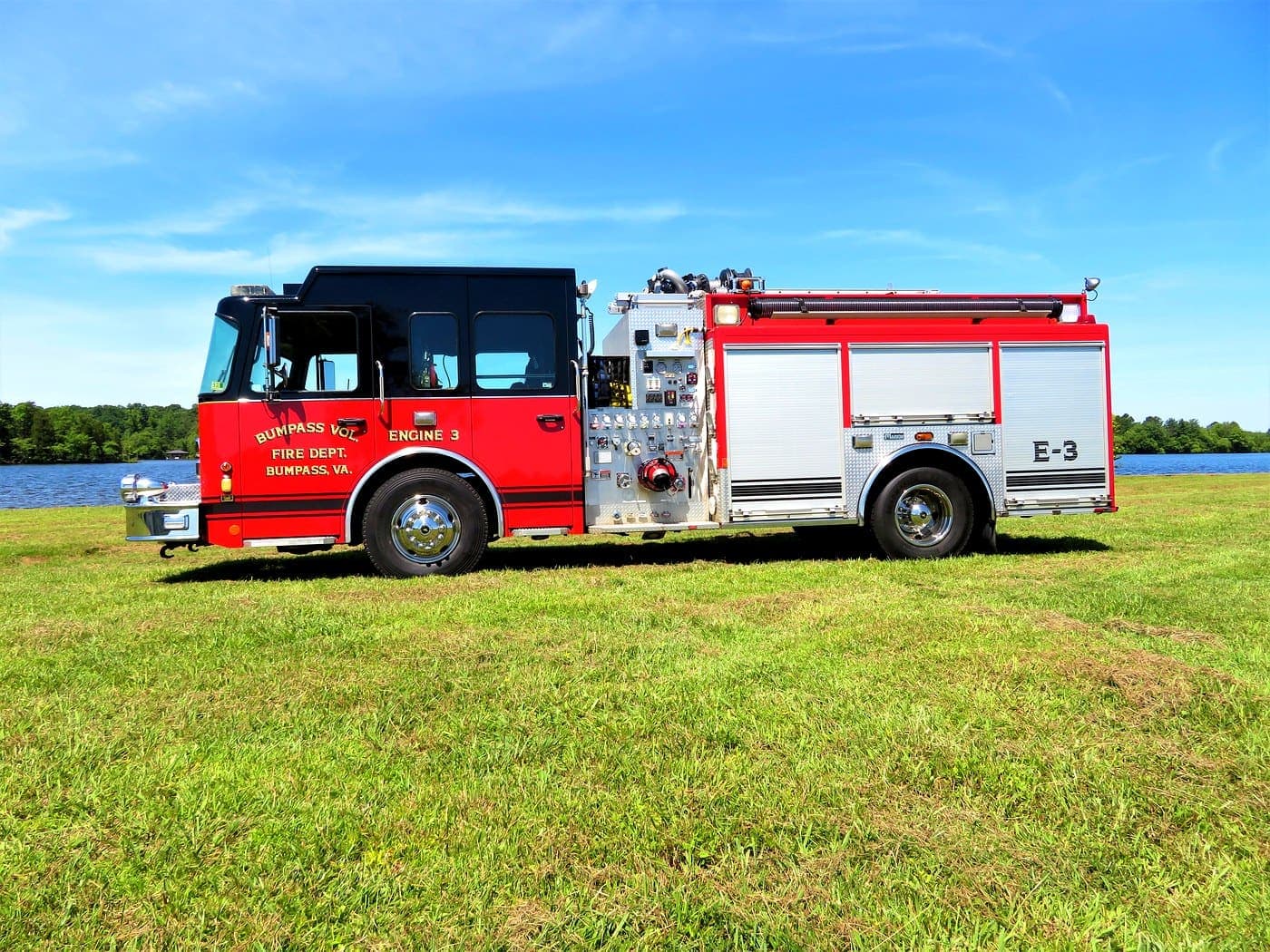 Engine 3 — BVFD pumper, officer side